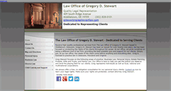 Desktop Screenshot of gregstewartlaw.com